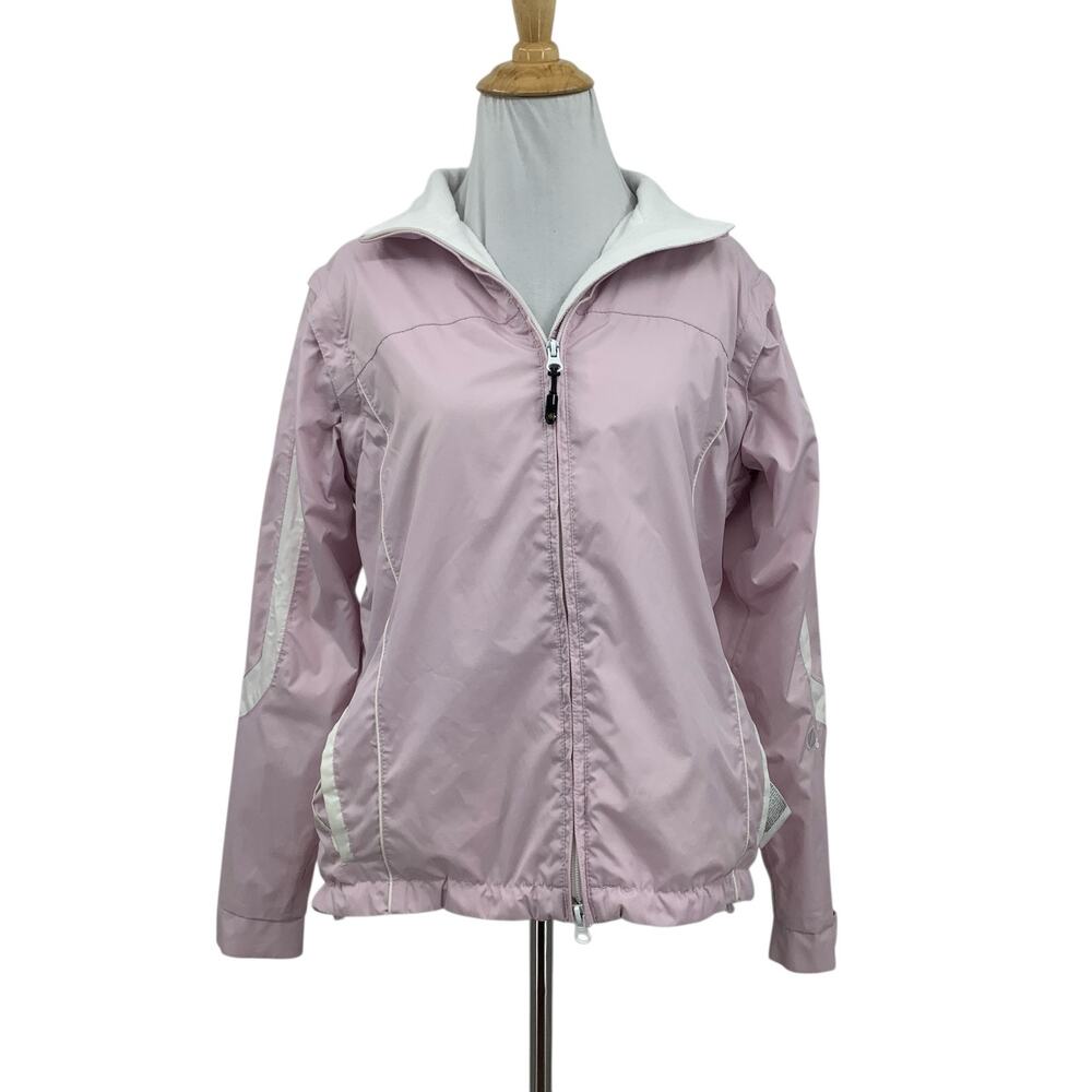 Sunice Jacket Womens M Medium Orchid Reversible Full Zip Windbreaker Pockets